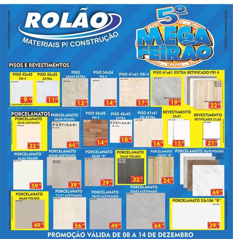 Amanhã é o 5° Mega Feirão do Rolão Materiais para construção ; Confira os folhetos com as ofertas!!!! Amanhã é o 5° Mega Feirão do Rolão Materiais para construção ; Confira os folhetos com as ofertas!!!!