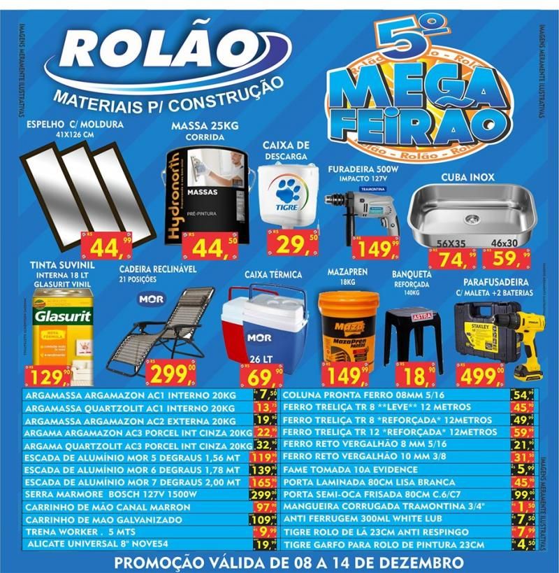 Amanhã é o 5° Mega Feirão do Rolão Materiais para construção ; Confira os folhetos com as ofertas!!!! Amanhã é o 5° Mega Feirão do Rolão Materiais para construção ; Confira os folhetos com as ofertas!!!!