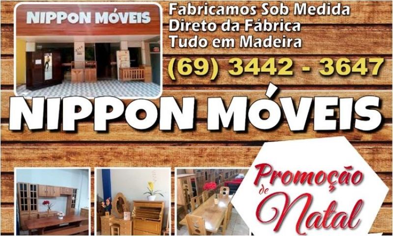 Promoção mês natalino na Nippon Móveis; mobília de madeira com até 20% de desconto à vista ou até 10x no cartão Promoção mês natalino na Nippon Móveis; mobília de madeira com até 20% de desconto à vista ou até 10x no cartão