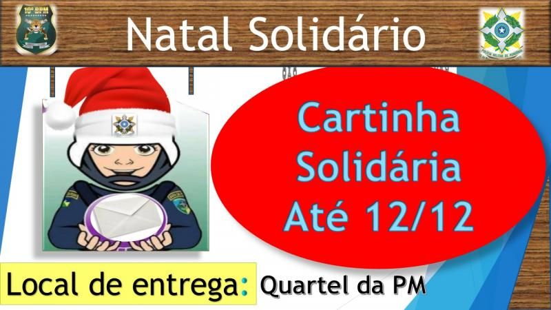 Rolim de Moura - Policia Militar do 10º Batalhão lança Natal Solidário Rolim de Moura - Policia Militar do 10º Batalhão lança Natal Solidário