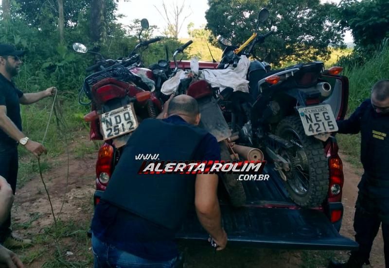 Após roubo na área rural de Nova Brasilândia, PM e PC prende dois suspeitos e recupera duas motos roubadas Após roubo na área rural de Nova Brasilândia, PM e PC prende dois suspeitos e recupera duas motos roubadas
