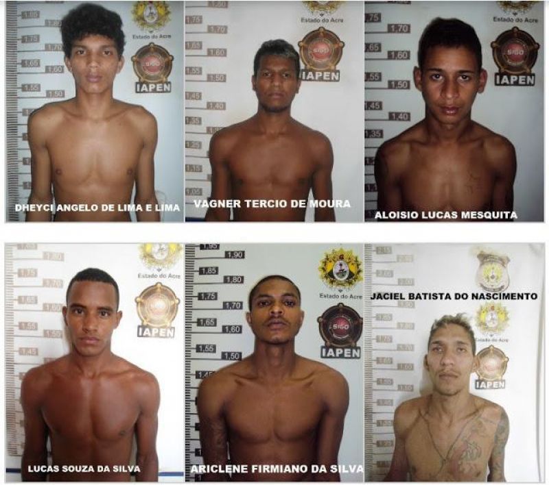 Confira quem são os presos que fugiram de presídio do Acre Confira quem são os presos que fugiram de presídio do Acre