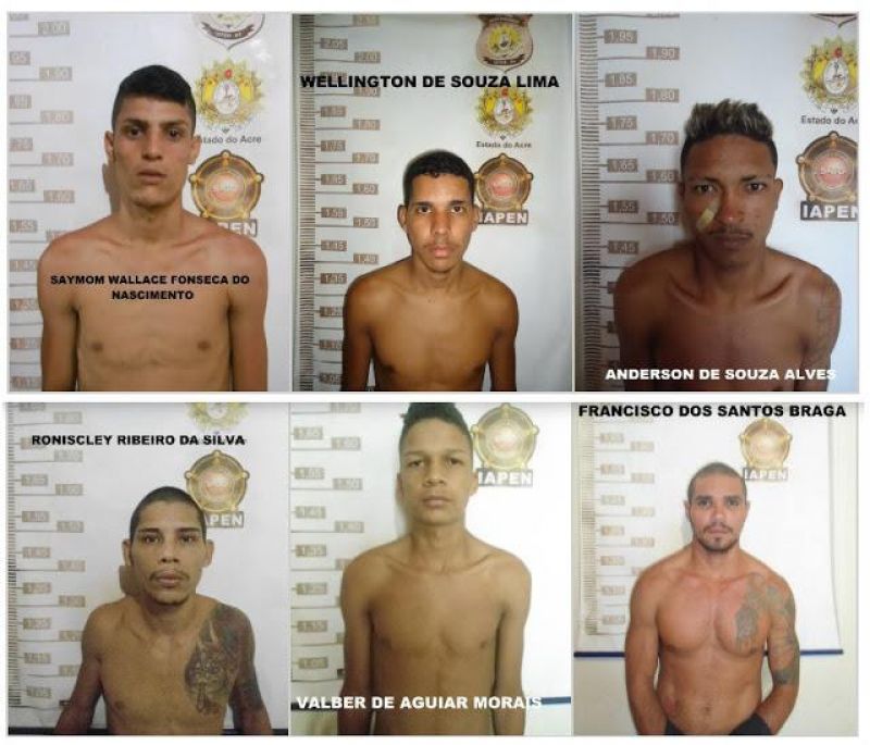 Confira quem são os presos que fugiram de presídio do Acre Confira quem são os presos que fugiram de presídio do Acre