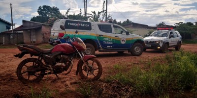Moto roubada de Vigilante em Rolim de Moura é recuperada pela Polícia Militar em Pimenta Bueno Moto roubada de Vigilante em Rolim de Moura é recuperada pela Polícia Militar em Pimenta Bueno