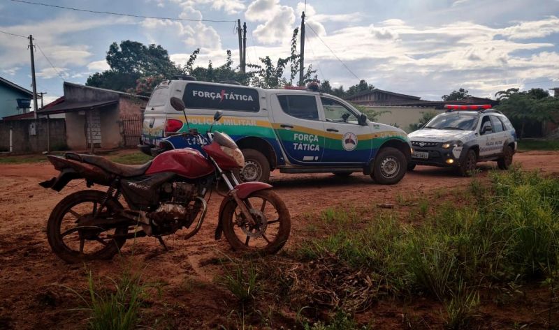 Moto roubada de Vigilante em Rolim de Moura é recuperada pela Polícia Militar em Pimenta Bueno