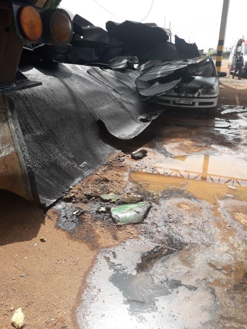 Caminhão-tanque explode durante soldagem e mata genro e sogro, em Rondonópolis - Veja vídeos e fotos Caminhão-tanque explode durante soldagem e mata genro e sogro, em Rondonópolis - Veja vídeos e fotos