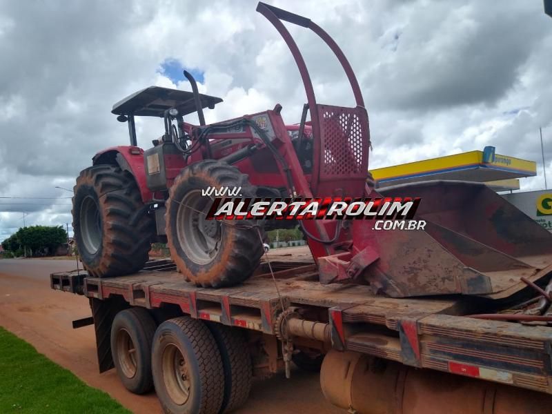 Polícia descobre que roubo de trator na área rural de Parecis foi simulação de crime  Polícia descobre que roubo de trator na área rural de Parecis foi simulação de crime