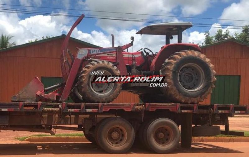 Polícia descobre que roubo de trator na área rural de Parecis foi simulação de crime  Polícia descobre que roubo de trator na área rural de Parecis foi simulação de crime