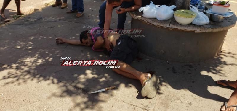 Rolim de Moura – Andarilho é esfaqueado na barriga por desafeto na tarde desta segunda-feira – Vídeo Rolim de Moura – Andarilho é esfaqueado na barriga por desafeto na tarde desta segunda-feira – Vídeo