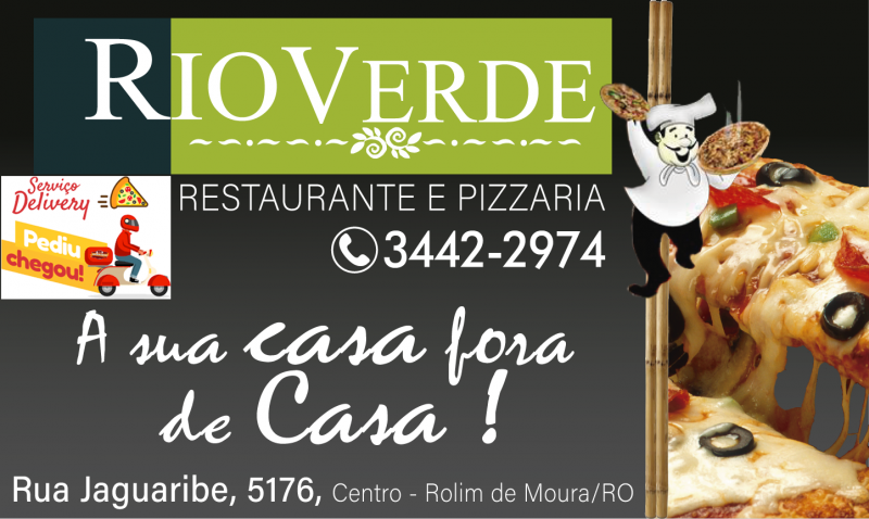 A Rio Verde Restaurante e Pizzaria comunica que está atendendo pelo sistema de Delivery A Rio Verde Restaurante e Pizzaria comunica que está atendendo pelo sistema de Delivery