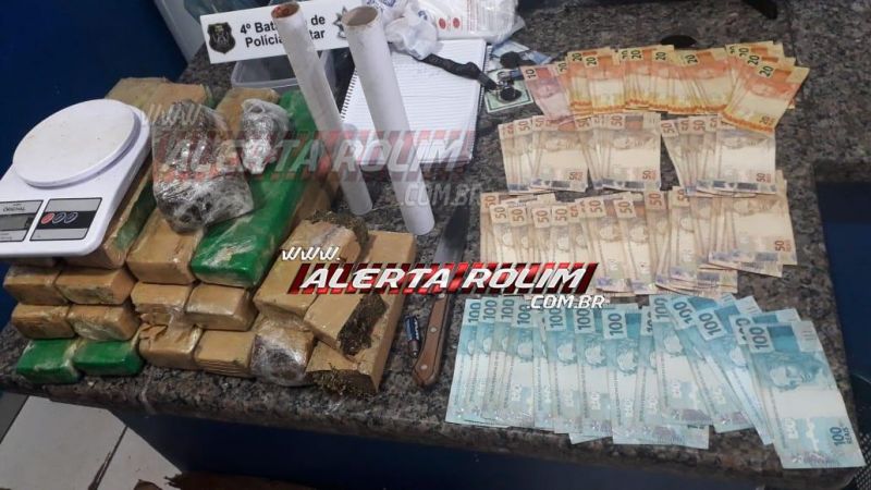 Ação conjunta entre Núcleo de Inteligência da PM e Polícia Civil resulta na apreensão de mais de 12 kg de maconha, em Cacoal