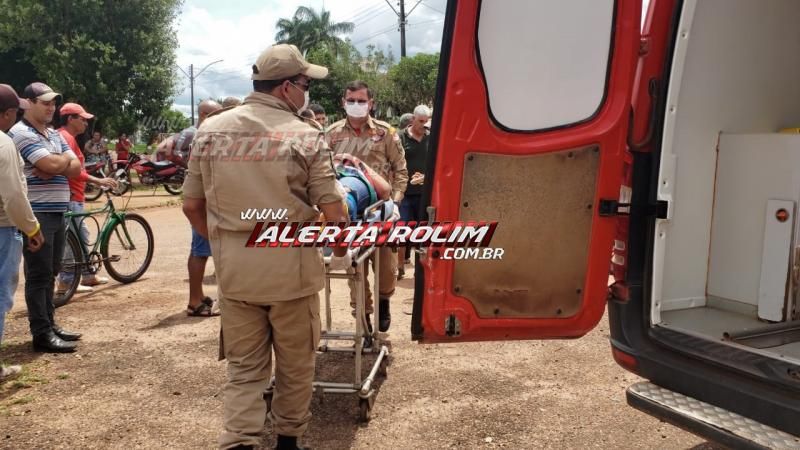 Rolim de Moura- Mulher é socorrida pelos bombeiros após ser atingida por caminhonete – Vídeo Rolim de Moura- Mulher é socorrida pelos bombeiros após ser atingida por caminhonete – Vídeo