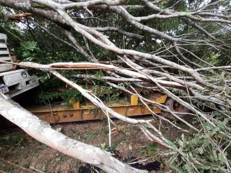 Empresário morre após caminhão cair em ribanceira na BR-364 Empresário morre após caminhão cair em ribanceira na BR-364