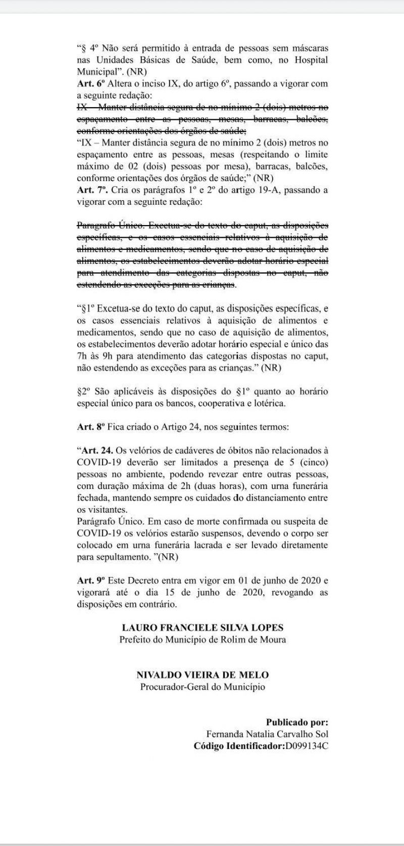 Quem andar na rua sem máscara será multado em Rolim de Moura, segundo novo Decreto Quem andar na rua sem máscara será multado em Rolim de Moura, segundo novo Decreto
