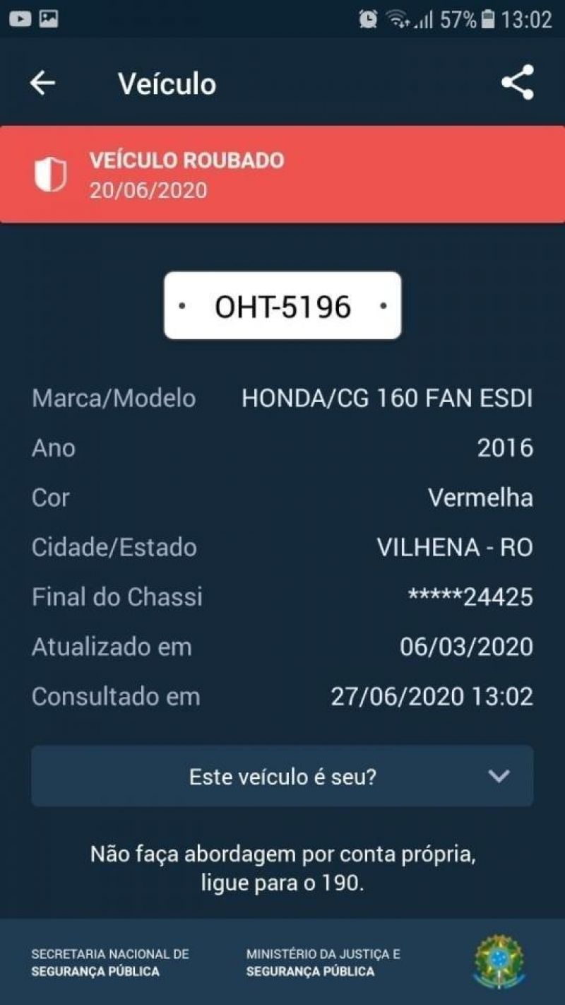 Alta Floresta – Mulher compra moto e entrega à PM ao descobrir que veículo era furtado Alta Floresta – Mulher compra moto e entrega à PM ao descobrir que veículo era furtado