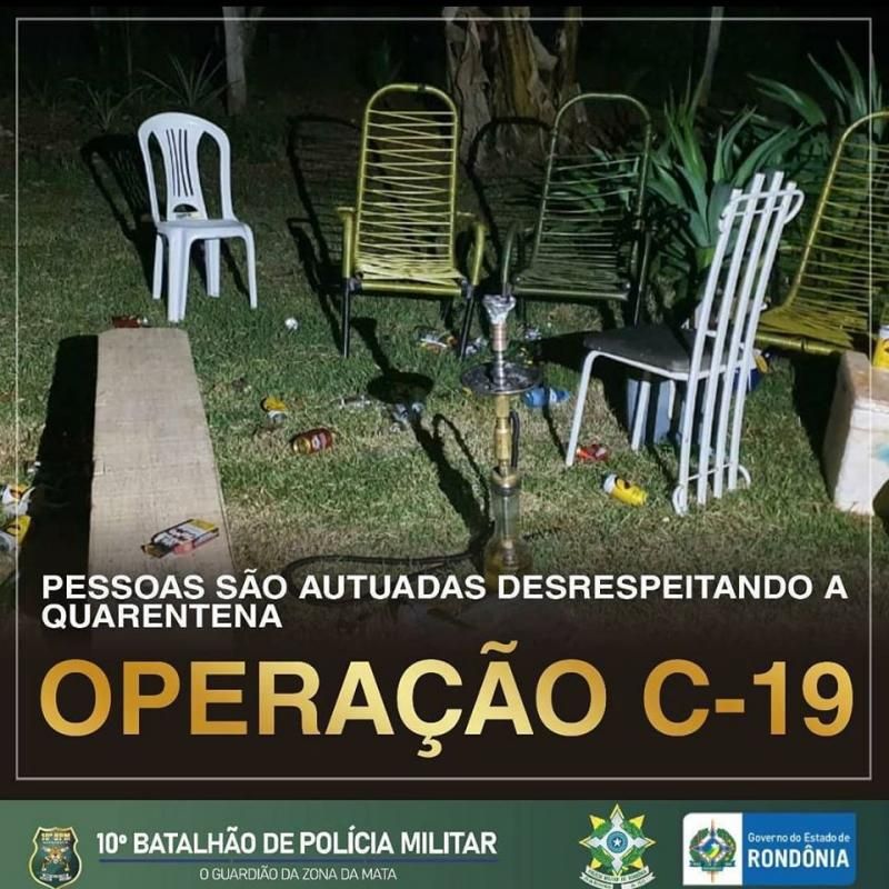 Pessoas são autuadas por descumprimento de isolamento social, em Rolim de Moura Pessoas são autuadas por descumprimento de isolamento social, em Rolim de Moura