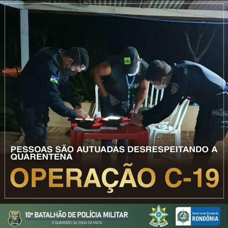 Pessoas são autuadas por descumprimento de isolamento social, em Rolim de Moura Pessoas são autuadas por descumprimento de isolamento social, em Rolim de Moura