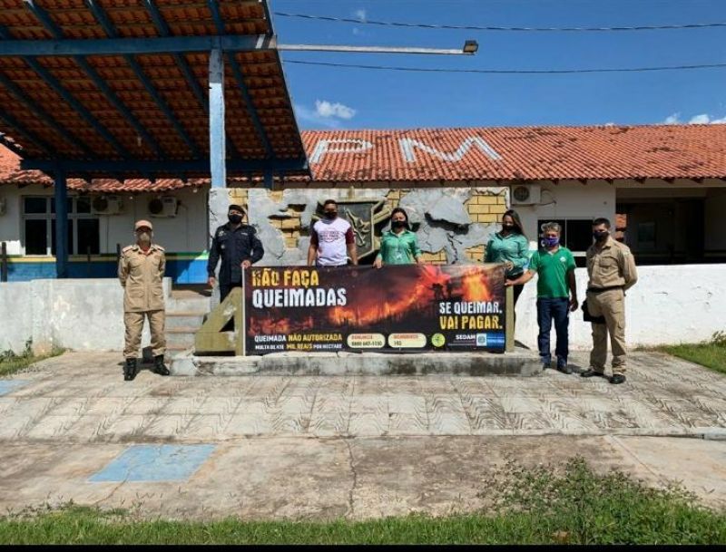 Policia Militar apoia campanha contra queimadas, em Cacoal Policia Militar apoia campanha contra queimadas, em Cacoal