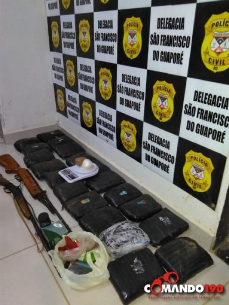 Polícia Civil apreende mais de 22 quilos de cocaína, em São Francisco do Guaporé Polícia Civil apreende mais de 22 quilos de cocaína, em São Francisco do Guaporé