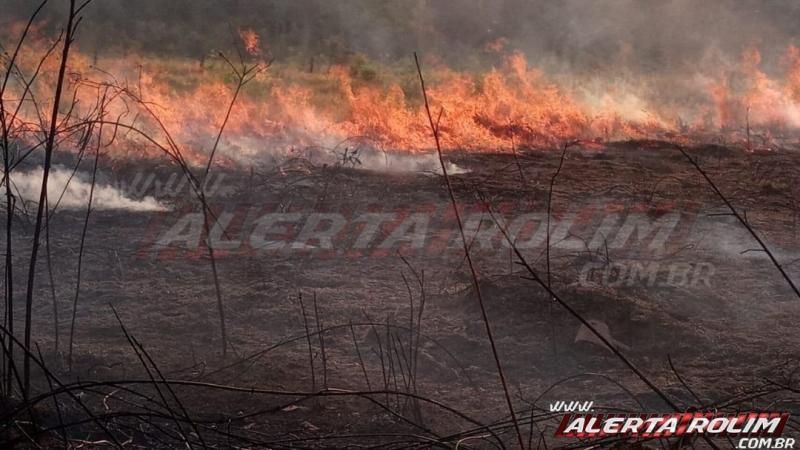 Incêndio em vegetação leva mais de uma hora para ser contido pelos Bombeiros Militares em Rolim de Moura Incêndio em vegetação leva mais de uma hora para ser contido pelos Bombeiros Militares em Rolim de Moura