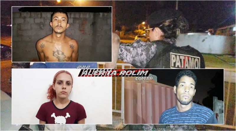 Polícia Militar e Polícia Civil estouram “Boca de Fumo” e três suspeitos de tráfico acabam presos, em Rolim de Moura - Vídeo