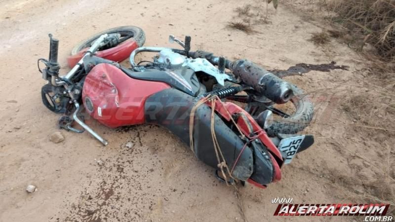 URGENTE - Motociclista foi a óbito e outro ficou gravemente ferido, após acidente na zona rural de Santa Luzia
