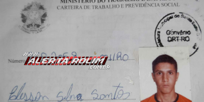 Utilidade Pública – Foi encontrada uma carteira de trabalho em nome de Elisson Silva Santos