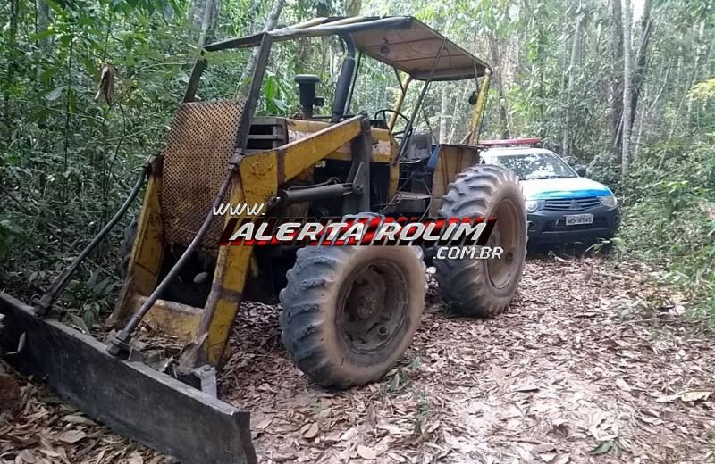 Armas de fogo, munições, tratores e madeiras são apreendidas pela PM, durante Operação Hórus