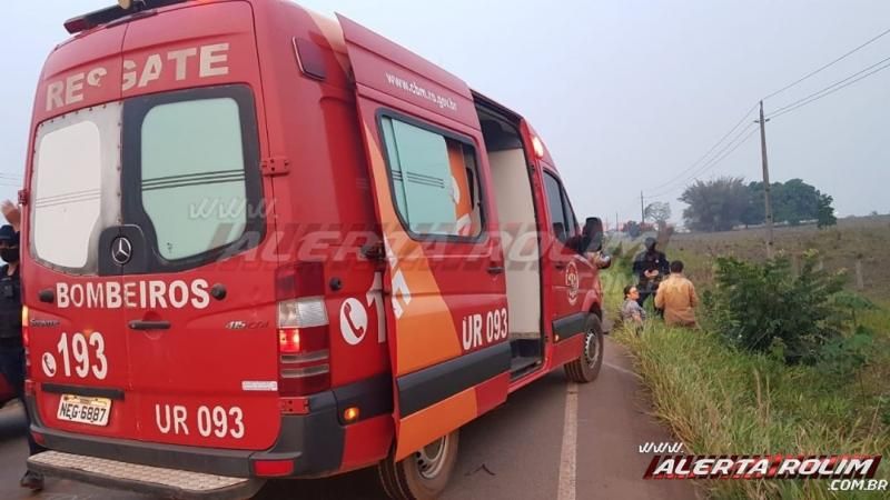 Motociclista sofre queda após sair fora da pista na RO-010 em Rolim de Moura Motociclista sofre queda após sair fora da pista na RO-010 em Rolim de Moura