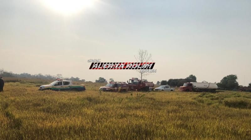 PM, BM e moradores controlam incêndio que destruiu vários alqueires de pastagem na área rural de Nova Estrela PM, BM e moradores controlam incêndio que destruiu vários alqueires de pastagem na área rural de Nova Estrela