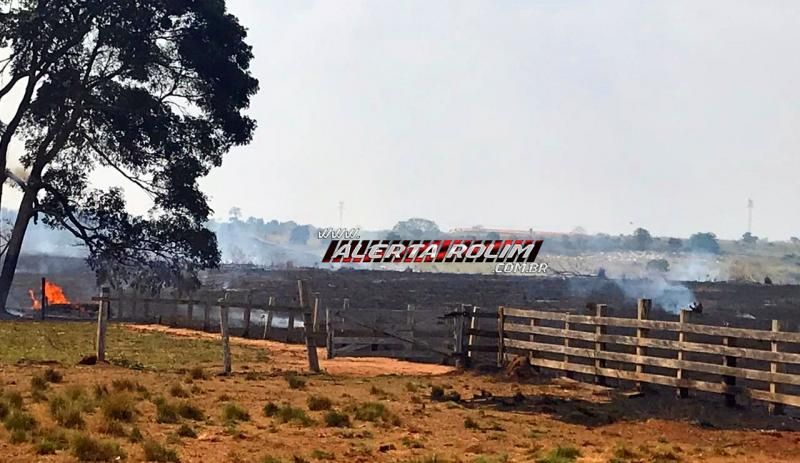 PM, BM e moradores controlam incêndio que destruiu vários alqueires de pastagem na área rural de Nova Estrela PM, BM e moradores controlam incêndio que destruiu vários alqueires de pastagem na área rural de Nova Estrela
