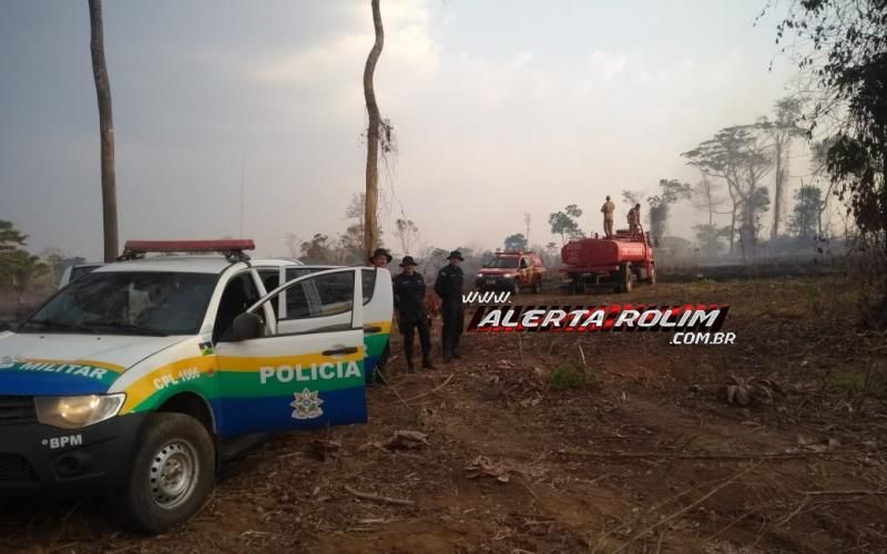 PM, BM e moradores controlam incêndio que destruiu vários alqueires de pastagem na área rural de Nova Estrela PM, BM e moradores controlam incêndio que destruiu vários alqueires de pastagem na área rural de Nova Estrela