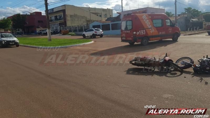 Acidente de trânsito com três vítimas é registrado nesta tarde de sexta-feira, em Rolim de Moura Acidente de trânsito com três vítimas é registrado nesta tarde de sexta-feira, em Rolim de Moura
