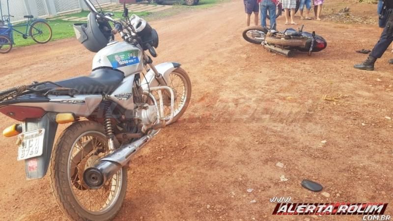 Motociclista se envolve em acidente e foge deixando veículo no local, em Rolim de Moura Motociclista se envolve em acidente e foge deixando veículo no local, em Rolim de Moura