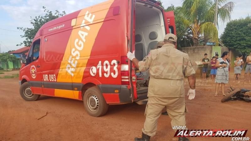 Motociclista se envolve em acidente e foge deixando veículo no local, em Rolim de Moura Motociclista se envolve em acidente e foge deixando veículo no local, em Rolim de Moura