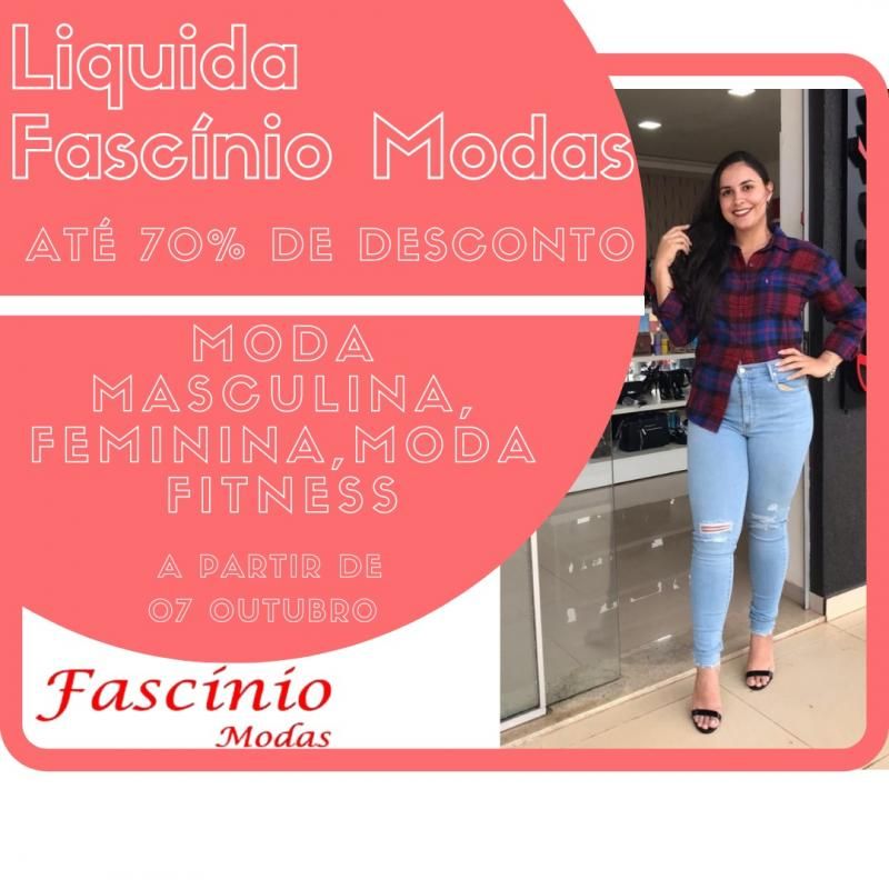 Liquida Fascínio Modas com até 70% de desconto Liquida Fascínio Modas com até 70% de desconto