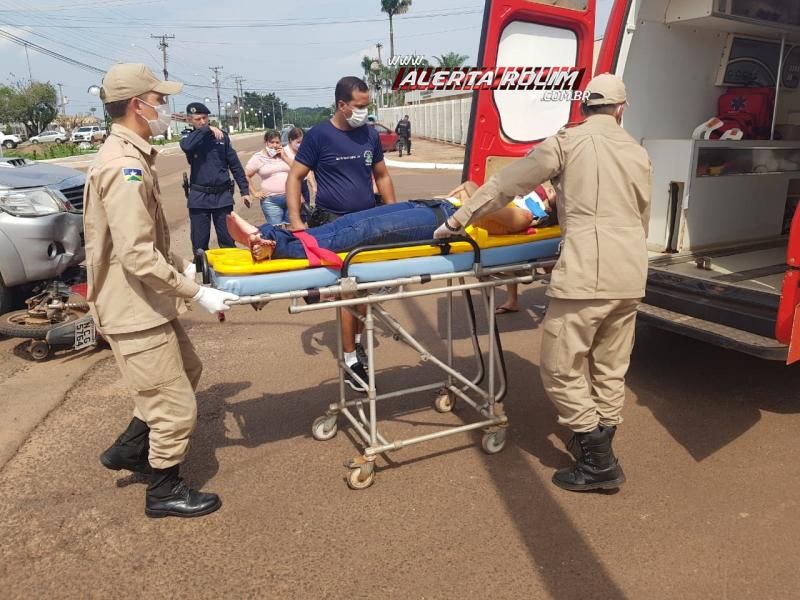 Mais um acidente de trânsito com vítima é registrado nesta terça-feira, em Rolim de Moura Mais um acidente de trânsito com vítima é registrado nesta terça-feira, em Rolim de Moura