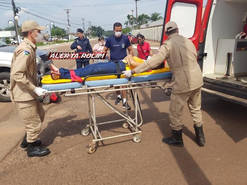 Mais um acidente de trânsito com vítima é registrado nesta terça-feira, em Rolim de Moura Mais um acidente de trânsito com vítima é registrado nesta terça-feira, em Rolim de Moura