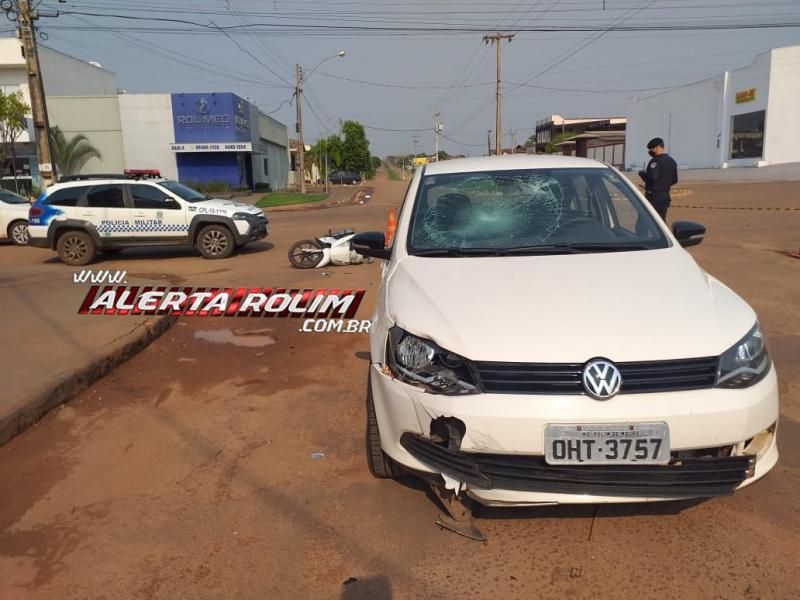 Mulher sofre traumatismo craniano após ser atingida por carro nesta manhã de domingo, em Rolim de Moura Mulher sofre traumatismo craniano após ser atingida por carro nesta manhã de domingo, em Rolim de Moura