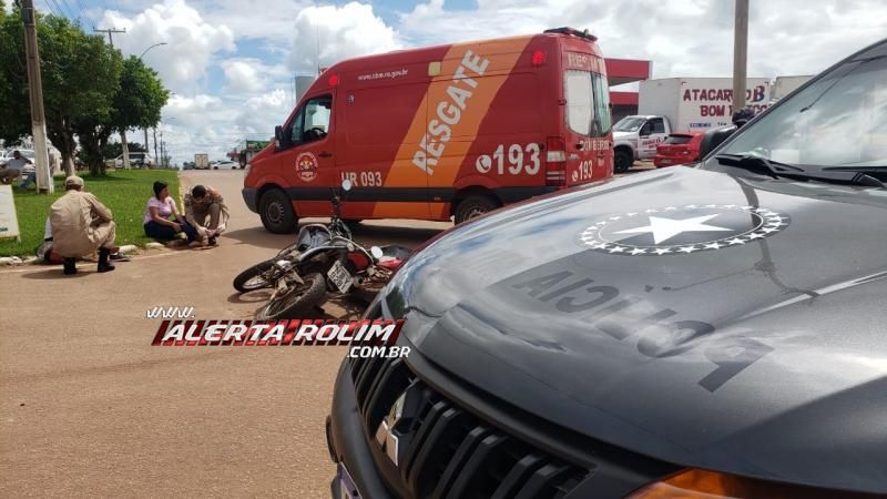 Colisão entre duas motos é registrada na tarde desta terça-feira, em Rolim de Moura Colisão entre duas motos é registrada na tarde desta terça-feira, em Rolim de Moura