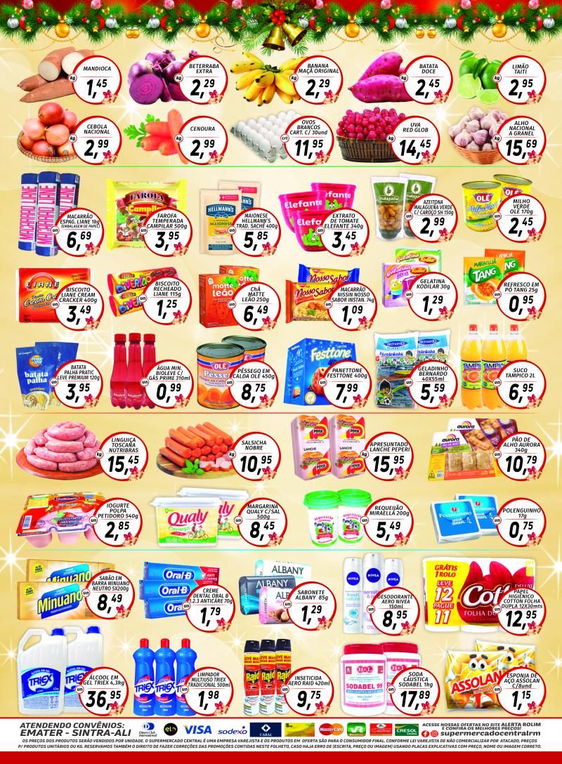 Faça suas compras no Supermercado Central até dia 31/12 e concorra a três mil reais em dinheiro, em Rolim de Moura Faça suas compras no Supermercado Central até dia 31/12 e concorra a três mil reais em dinheiro, em Rolim de Moura