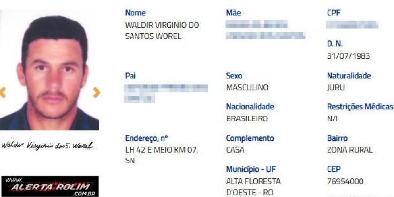 Foragido, acusado de matar Policial Militar durante roubo há 18 anos na Paraíba é preso pela PM e PC em Alta Floresta/RO Foragido, acusado de matar Policial Militar durante roubo há 18 anos na Paraíba é preso pela PM e PC em Alta Floresta/RO