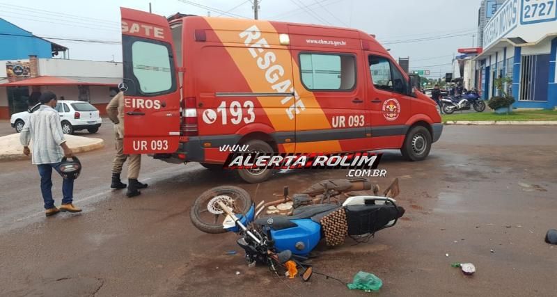 Mais um Mototaxista é vítima de acidente de trânsito nessa segunda-feira, em Rolim de Moura Mais um Mototaxista é vítima de acidente de trânsito nessa segunda-feira, em Rolim de Moura