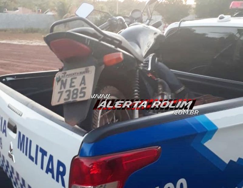 Mulher foragida da Justiça é presa pela PM em Nova Estrela, após furtar motocicleta em Pimenta Bueno