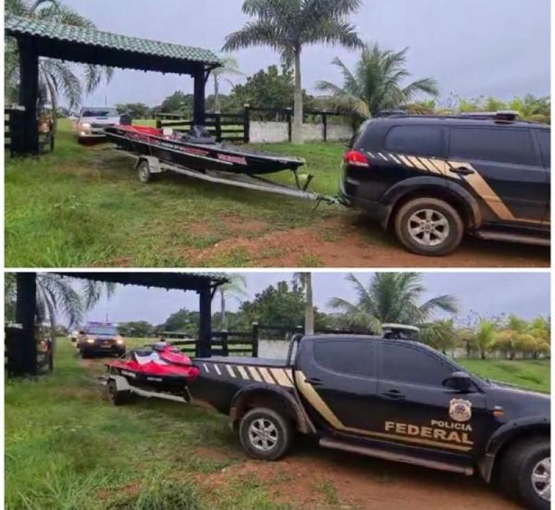 PF prende traficante que levava vida de luxo em RO; lancha e jet ski foram apreendidos em sítio PF prende traficante que levava vida de luxo em RO; lancha e jet ski foram apreendidos em sítio