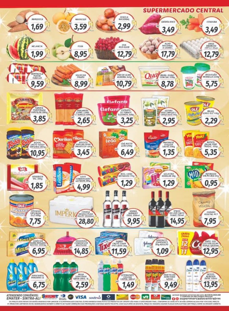 Ultimo dia!! Faça suas compras no Supermercado Central até dia 31/12 e concorra a três mil reais em dinheiro, em Rolim de Moura Ultimo dia!! Faça suas compras no Supermercado Central até dia 31/12 e concorra a três mil reais em dinheiro, em Rolim de Moura