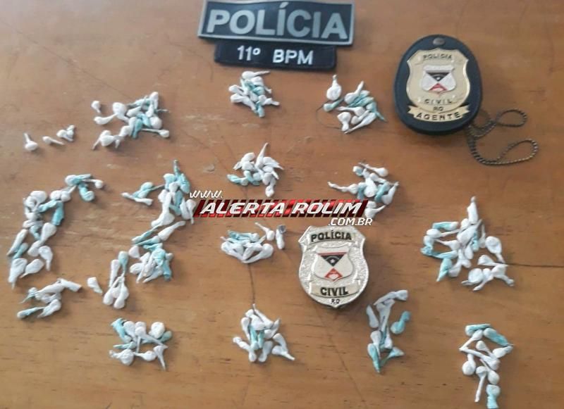 Casal é preso pelas polícias Civil e Militar por tráfico de drogas e veículo furtado é recuperado, em Seringueiras Casal é preso pelas polícias Civil e Militar por tráfico de drogas e veículo furtado é recuperado, em Seringueiras