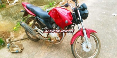 Moto furtada é recuperada pela Polícia Militar em Rolim de Moura Moto furtada é recuperada pela Polícia Militar em Rolim de Moura