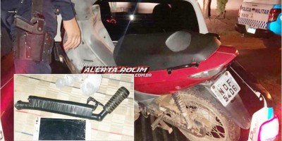 Moto roubada é recuperada pela Polícia Militar em Rolim de Moura Moto roubada é recuperada pela Polícia Militar em Rolim de Moura