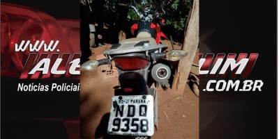 Motocicleta furtada em Rolim de Moura é recuperada pela PM em Alto Alegre dos Parecis Motocicleta furtada em Rolim de Moura é recuperada pela PM em Alto Alegre dos Parecis